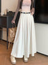 HELLO FASHION Long A-Line Skirts With Belt